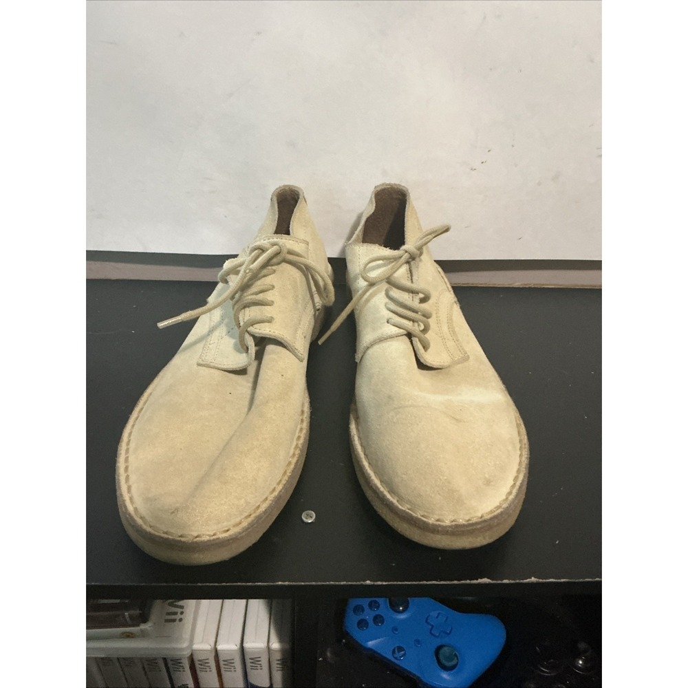 J.Crew MacAlister Tan Suede Derby Oxfords Shoes Mens Size 9 Made In Italy